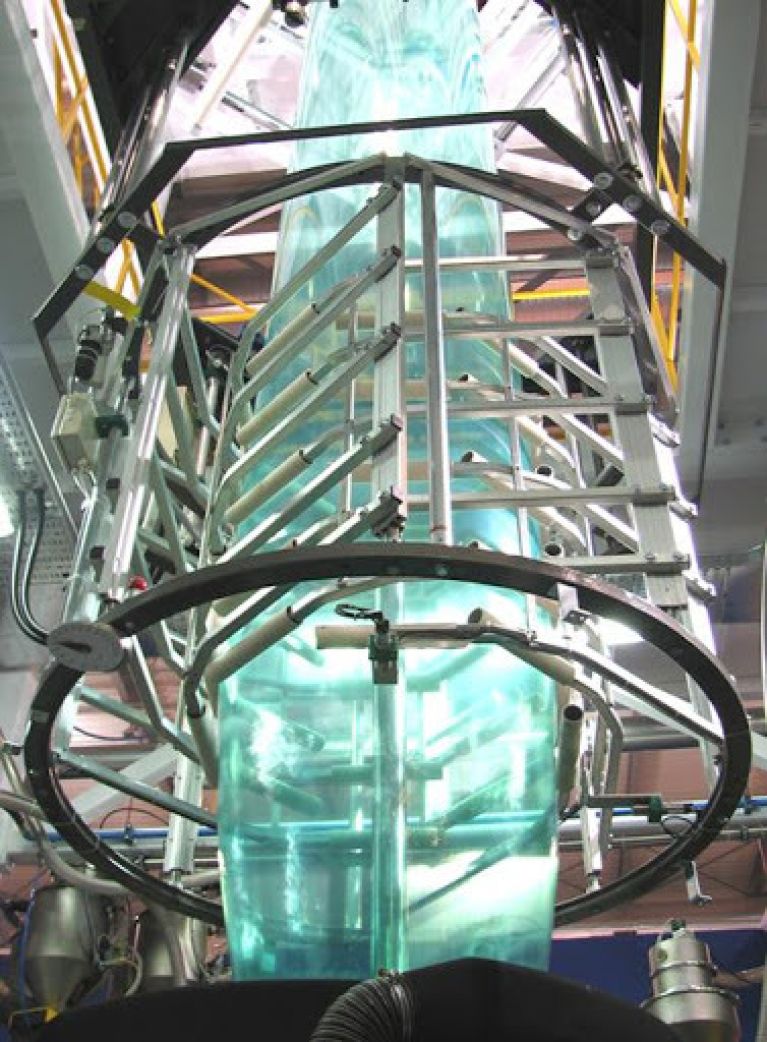 Prevent static shocks on blown film lines simco rycobel
