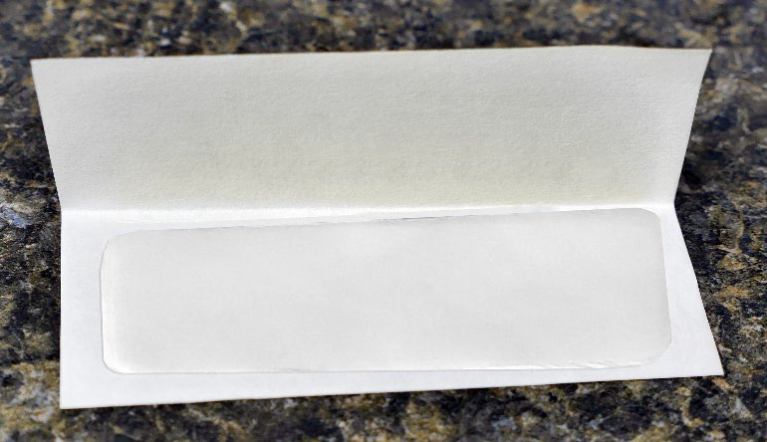 Control fabric in test paper